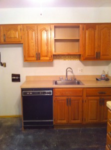 New "open cabinet" above the sink