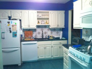 This is how the kitchen looks now. So much more functional.